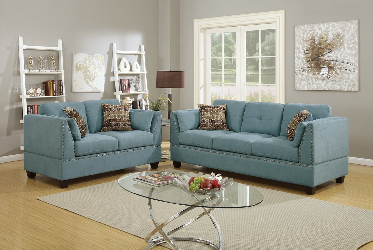 Infini Furnishings 2 Piece Living Room Set & Reviews Wayfair